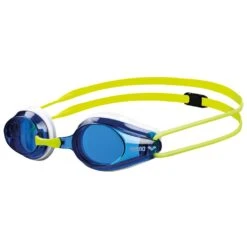 Arena Tracks Zwembril Kinderen - Blauw - Wit/Fluo Yellow