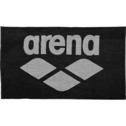 Arena Pool Soft Katoenen Handdoek - Zwart-Grijs