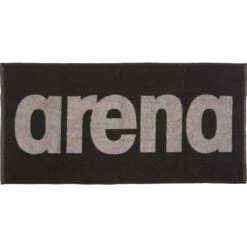 Arena Gym Soft Katoenen Handdoek - Zwart/Grijs