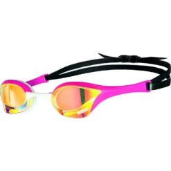 Arena Cobra Ultra Swipe Mirror Zwembril - Yellow Copper - Roze