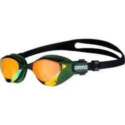 Arena Cobra Tri Swipe Mirror Zwembril - Yellow Copper - Army