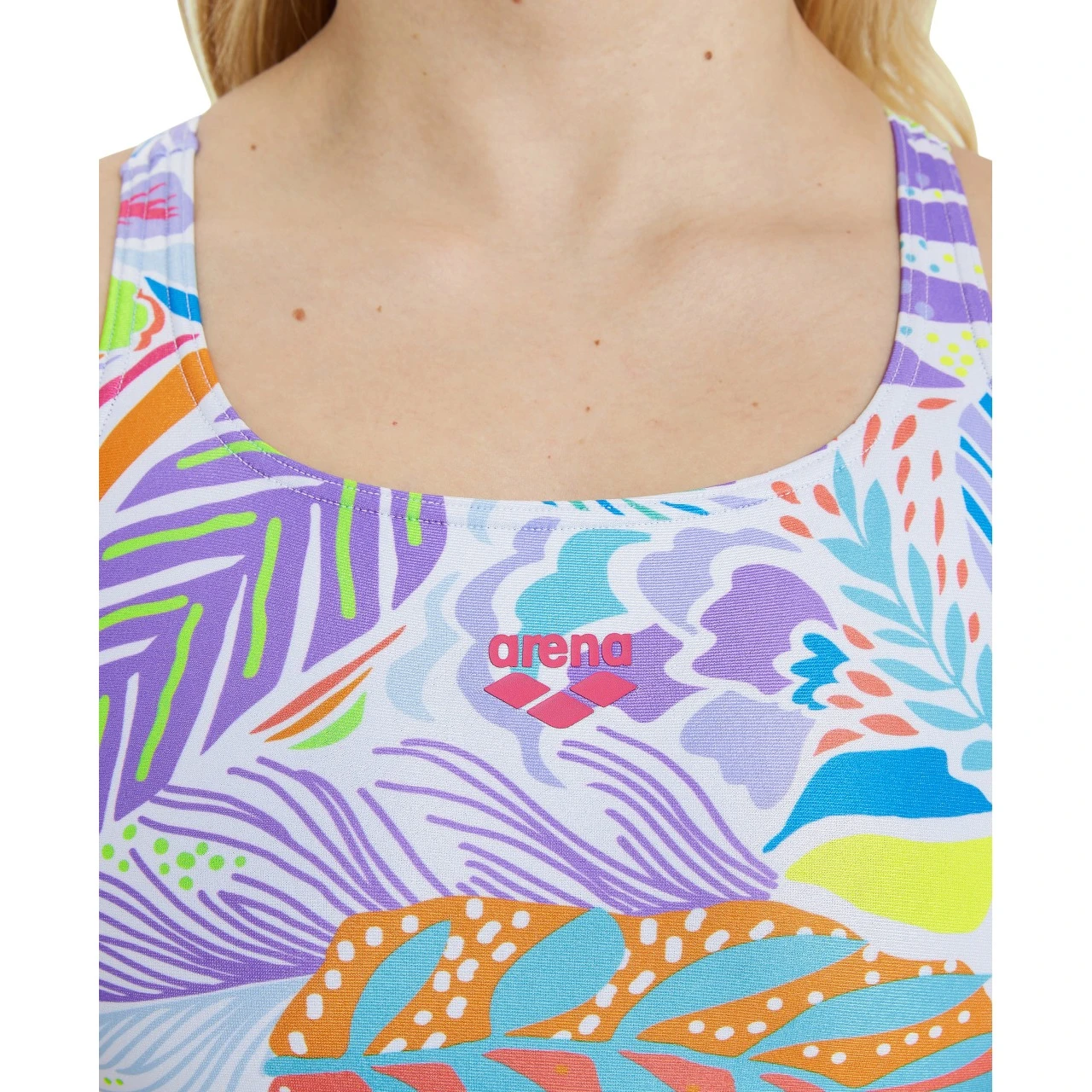 Arena Allover Swim Pro Back Badpak Dames - Wit Multi - Afbeelding 8