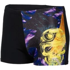 Arena Crazy Placement Zwemshort Jongens - Zwart-Multi