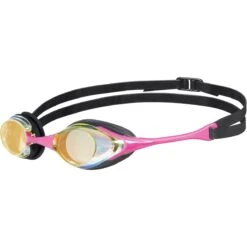 Arena Cobra Swipe Mirror Zwembril - Yellow Copper - Pink