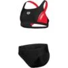Arena Feel Thrice Bikini Meisjes - Zwart/Anguria/Wit