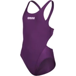 Arena Team Solid Swim Tech Badpak Meisjes - Plum-White