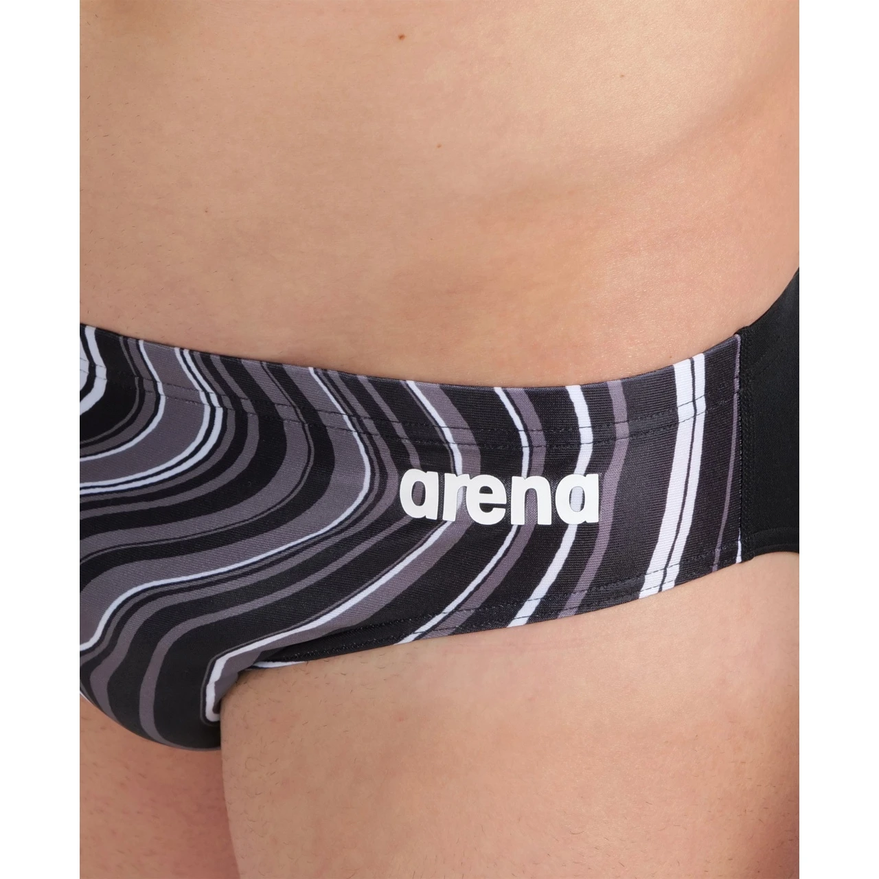 Arena Marbled Zwemslip Heren - Black-Black Multi - Afbeelding 8