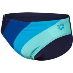 Arena Feel Waves Profile Zwemslip Heren - Navy/Royal/Turquoise/Water