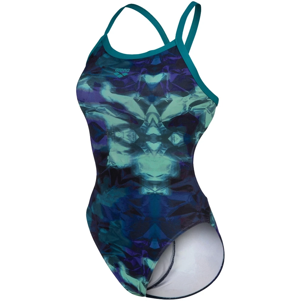 Arena Performance Hero Camo Challenge Back Badpak Dames - Green Lake/Green Lake Multi