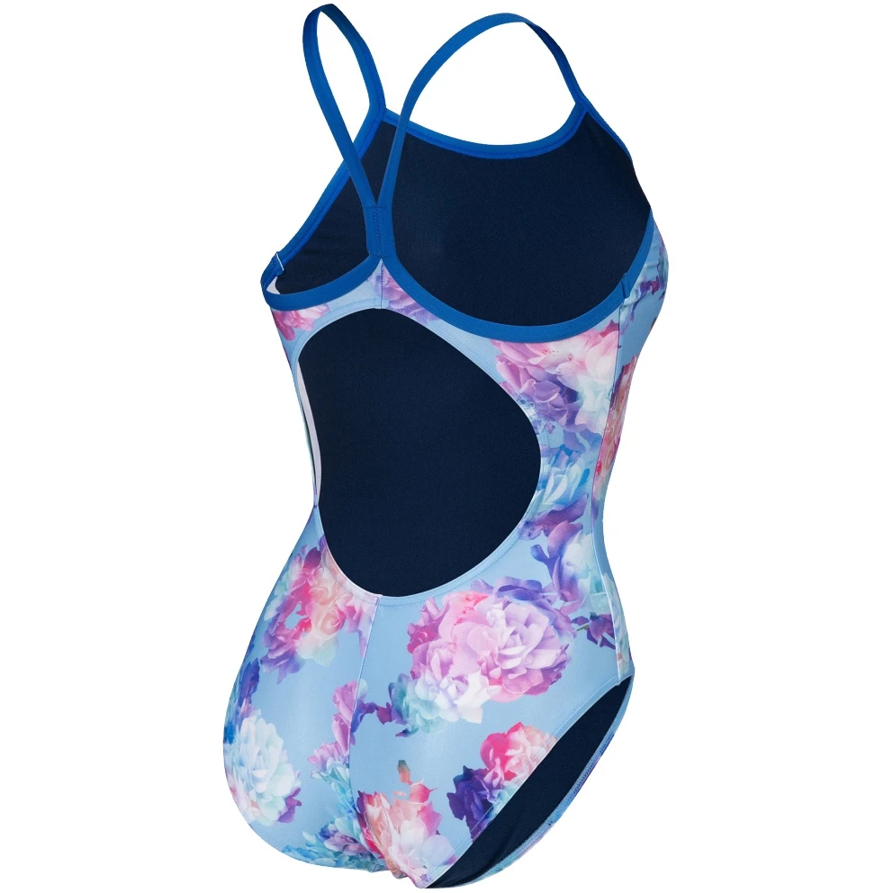 Arena Performance Spring Garden Light Drop Back Badpak Dames - Royal/Royal Multi - Afbeelding 2
