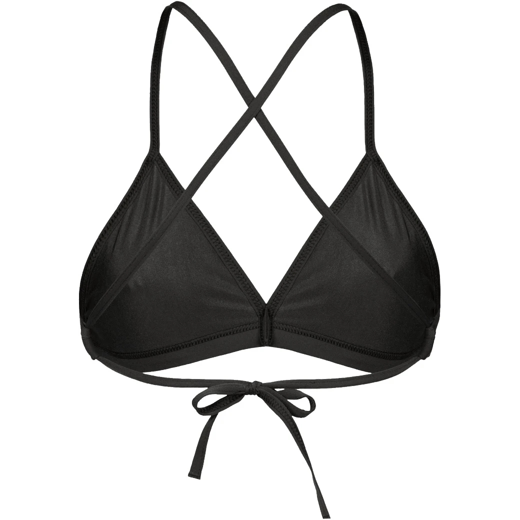 Arena Team Solid Tie Back Bikini Top Dames - Zwart-Wit - Afbeelding 4