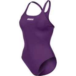 Arena Performance Solid Swim Pro Team Badpak Dames - Plum/Wit