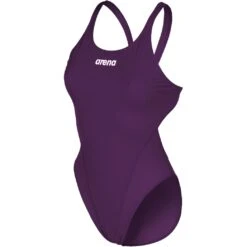 Arena Performance Solid Swim Tech Team Badpak Dames - Plum/Wit